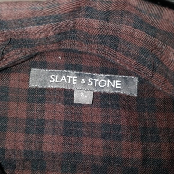 Slate & Stone Plaid Gingham Button Down Shirt XL- Men's Casual - Office - Picture 4 of 4